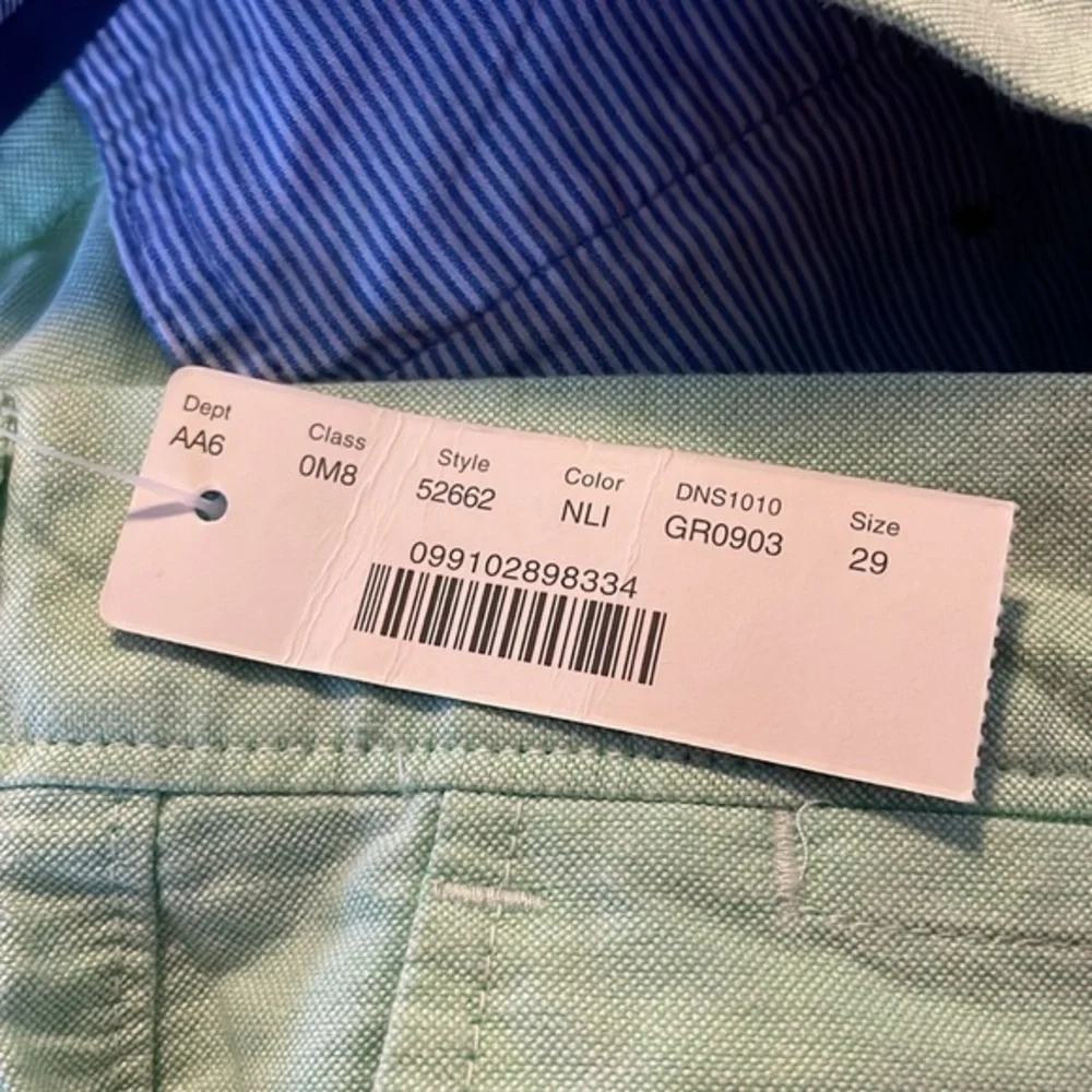 J. Crew‎ Club Mint Green Men’s 100% Cotton Shorts NTW 11” Inseam Size 29”